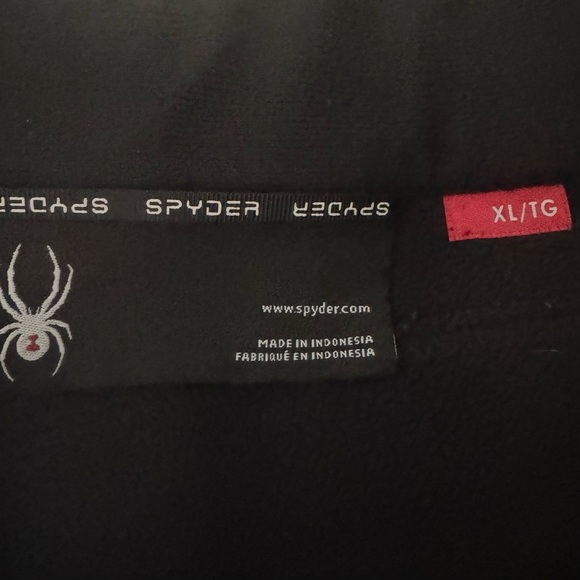 SPYDER Bandit Half Zip Fleece Sweater Jacket Black Pullover Outdoor Activewear - Picture 3 of 13